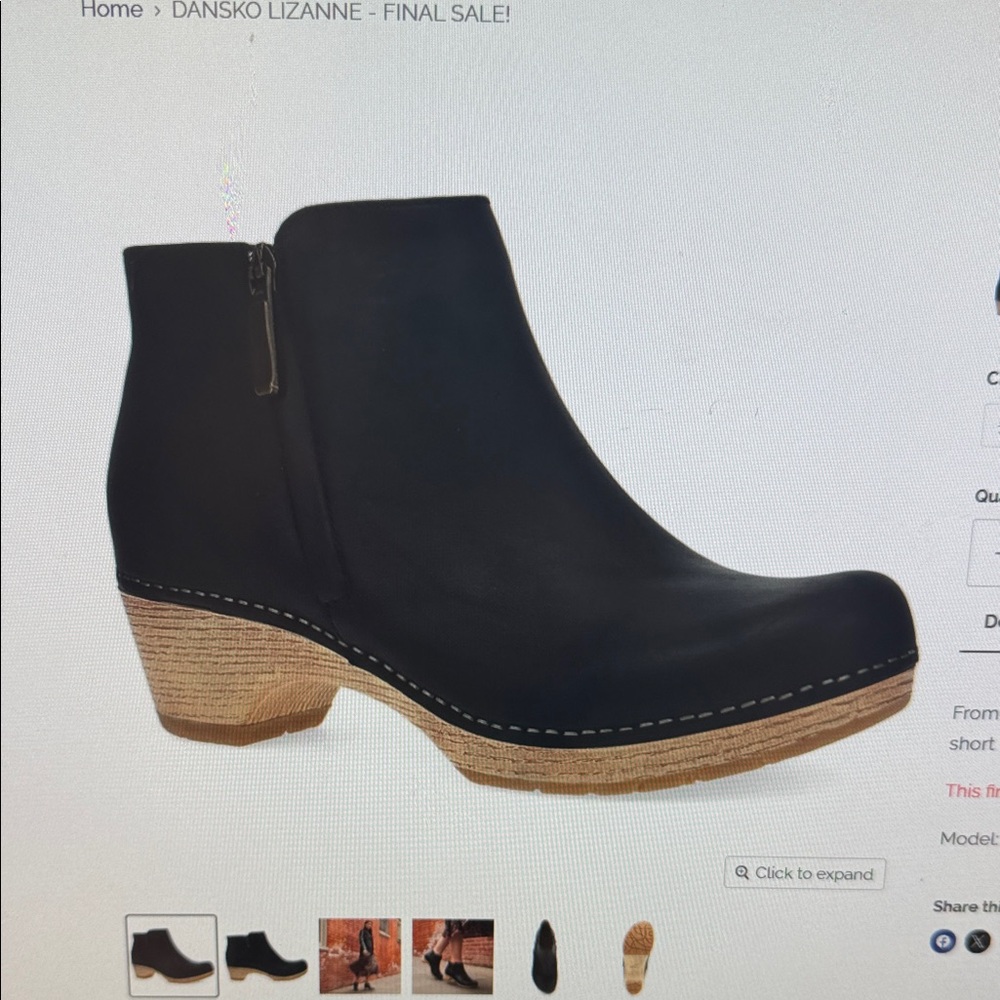 Dansko Lizanne Black clogs